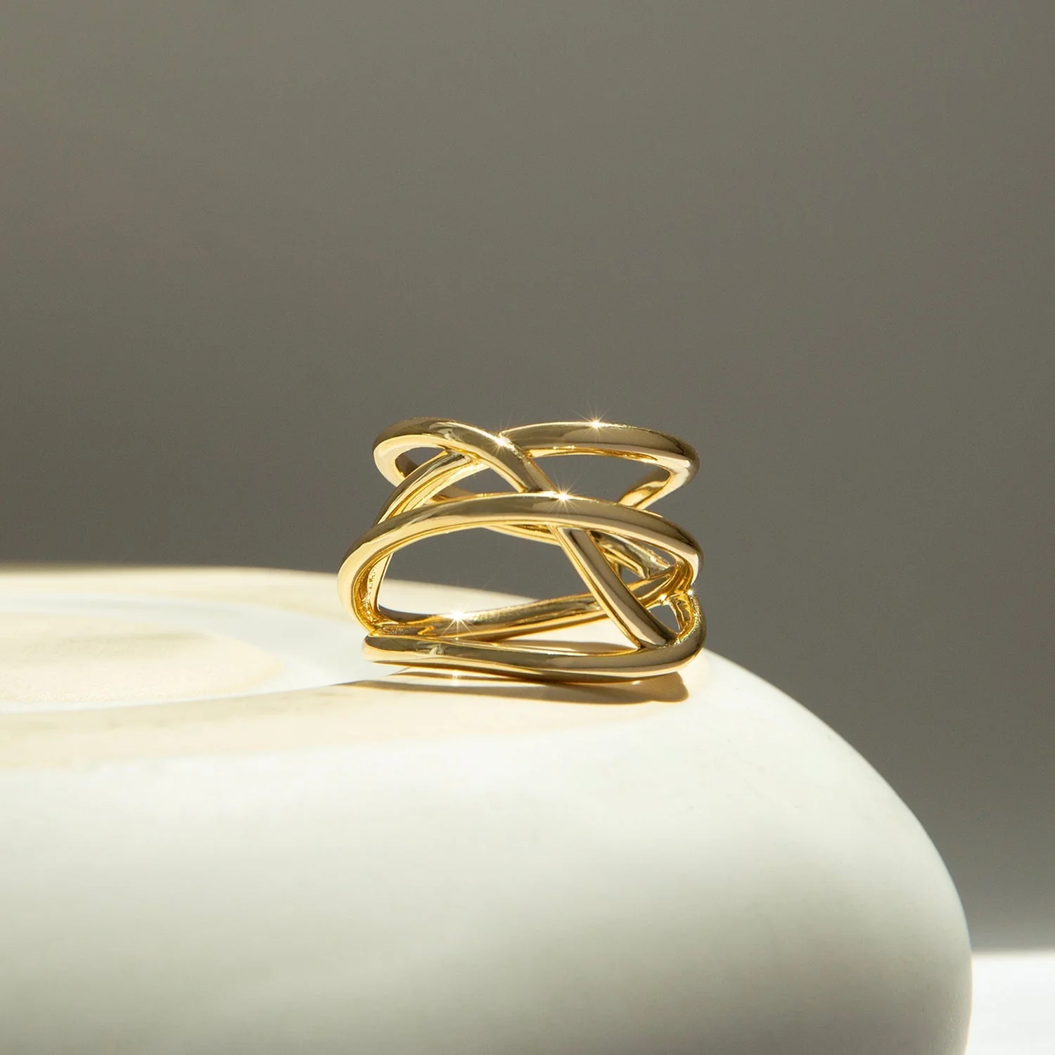 intertwined band ring - Image 3